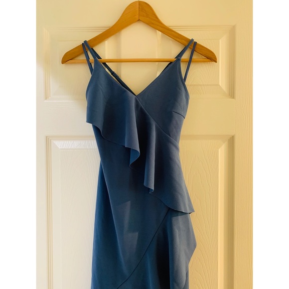 She + Sky- Spaghetti strap Cocktail ruffle dress - Picture 4 of 8